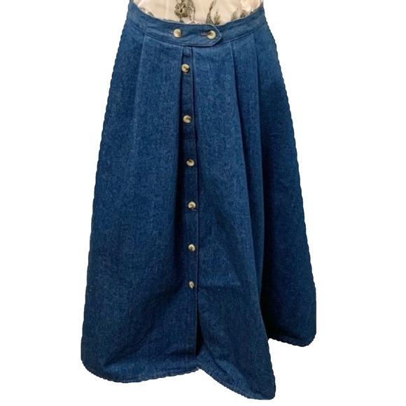 Centro Republic Dresses & Skirts - Vintage Denim Maxi Skirt - Vintage 11-12 - FITS LIKE 6/8